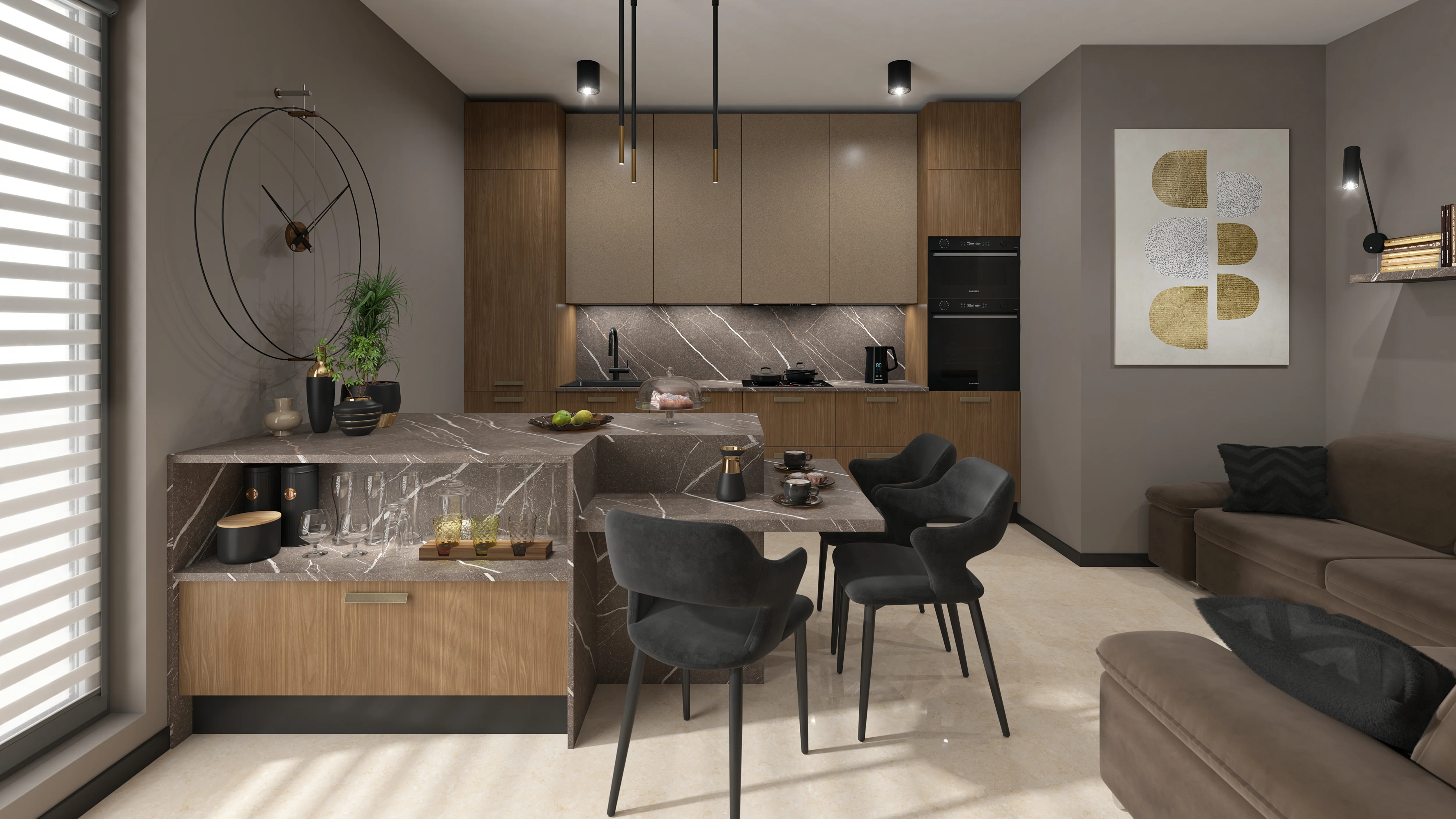 Kuchnia Atlas Penelopa orzech Lincoln